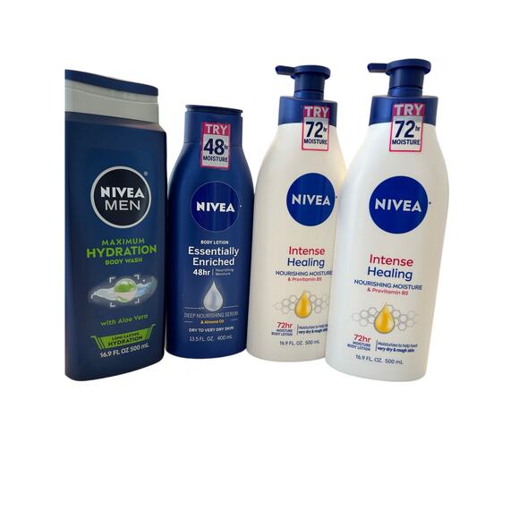 NIVEA Skincare Bundle: Body Wash & Lotions Set for Moisturizing - Picture 2 of 4